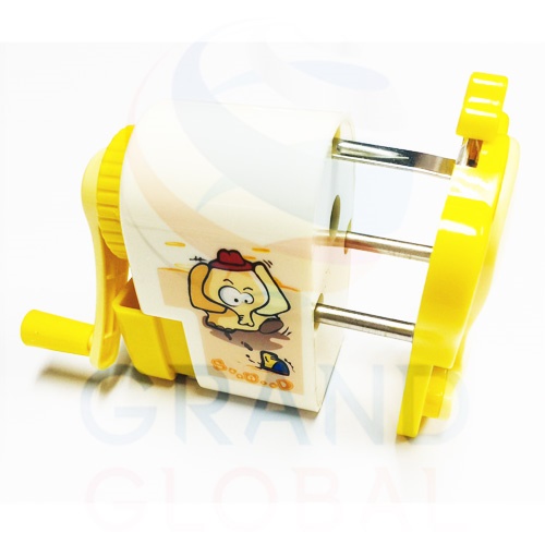 Triple-G Pencil Sharpener เครื่องเหลาดินสอ กบเหลาดินสอ เหลากลบ ตั้งโต๊ะ ลาย ช้าง น่ารัก สีเหลือง