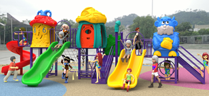 เครื่องเล่นสนาม ชุด ผจญภัยกับป้อมลาดตระเวน 3 สถานี , กระดานลื่น,สนามเด็กเล่น ,สไลเดอร์,ของเล่นเสริมพัฒนาการ,เครื่องเล่นสนามกลางแจ้ง, playground,พร้อมส่ง