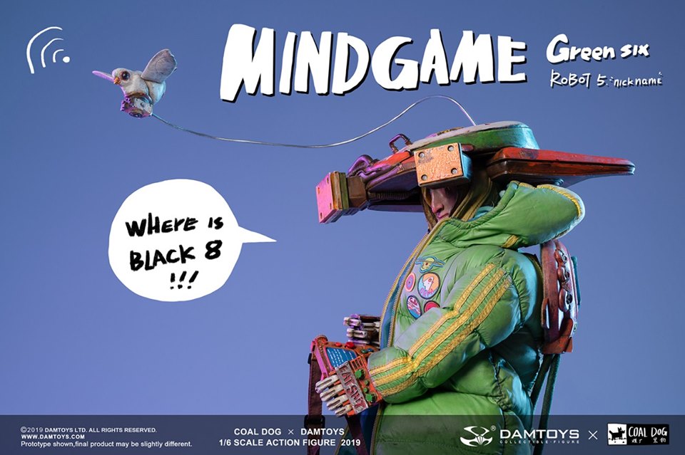 [สั่งจอง] Damtoys x Coal Dog ZP003 Mindgame series GREEN SIX 1/6 Action figure