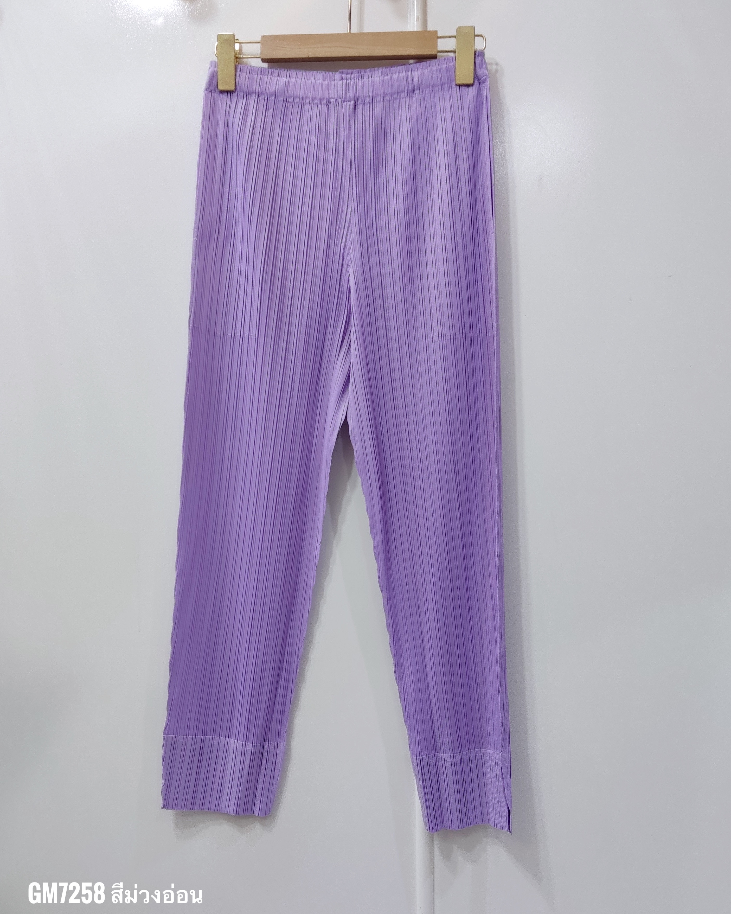 ยาว 34 นิ้ว 2MUAY รุ่น GM7258 กางเกงอัดพลีท SLIM FIT PLEATED PANTS 55 สี FREE SIZE