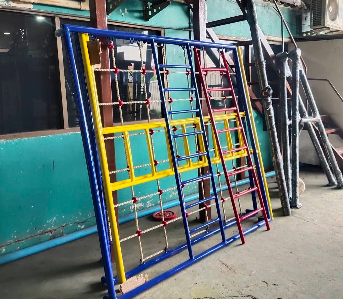 ชุดลูกเต๋า ปีนป่ายรวมA พร้อมบาร์โหน บาร์ไต่ ปีนป่ายเชือก เครื่องเล่นสนามเหล็ก เครื่องเล่นสนามกลางแจ้ง OutdoorPlayground