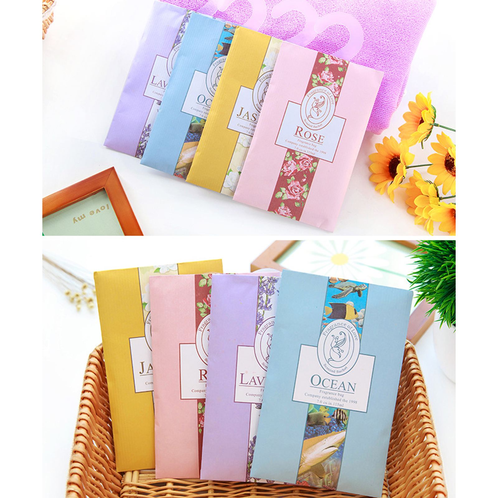 🔥Sale ลดราคา🔥 ซองเครื่องหอมแขวนตู้เสื้อผ้า ถุงหอม ถุงเครื่องหอม มีให้เลือกหลายกลิ่น หอมยาวนาน