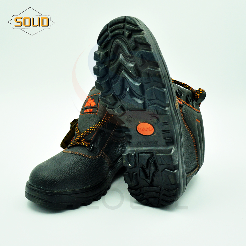 SOLID รองเท้า เซฟตี้ นิรภัย ปกป้องเท้า กันน้ำมัน กันไฟ กันกระแทก เหมาะสำหรับงานช่าง งานก่อนสร้าง งานสำรวจ
