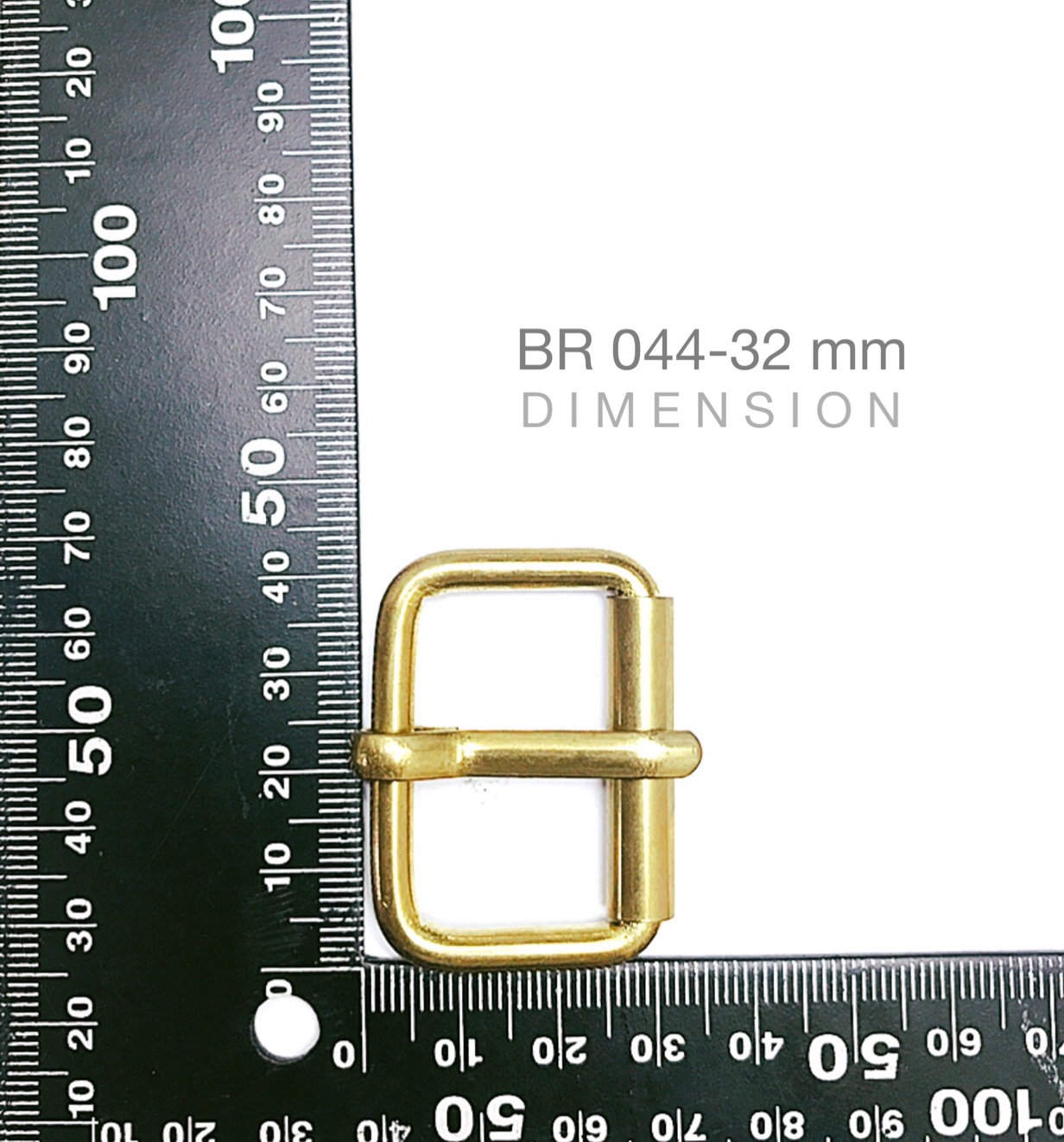 BR044 หัวเข็มขัด roller buckle อะไหล่ทองเหลืองแท้ อุปกรณ์งานหนัง **ราคาต่อชิ้น**