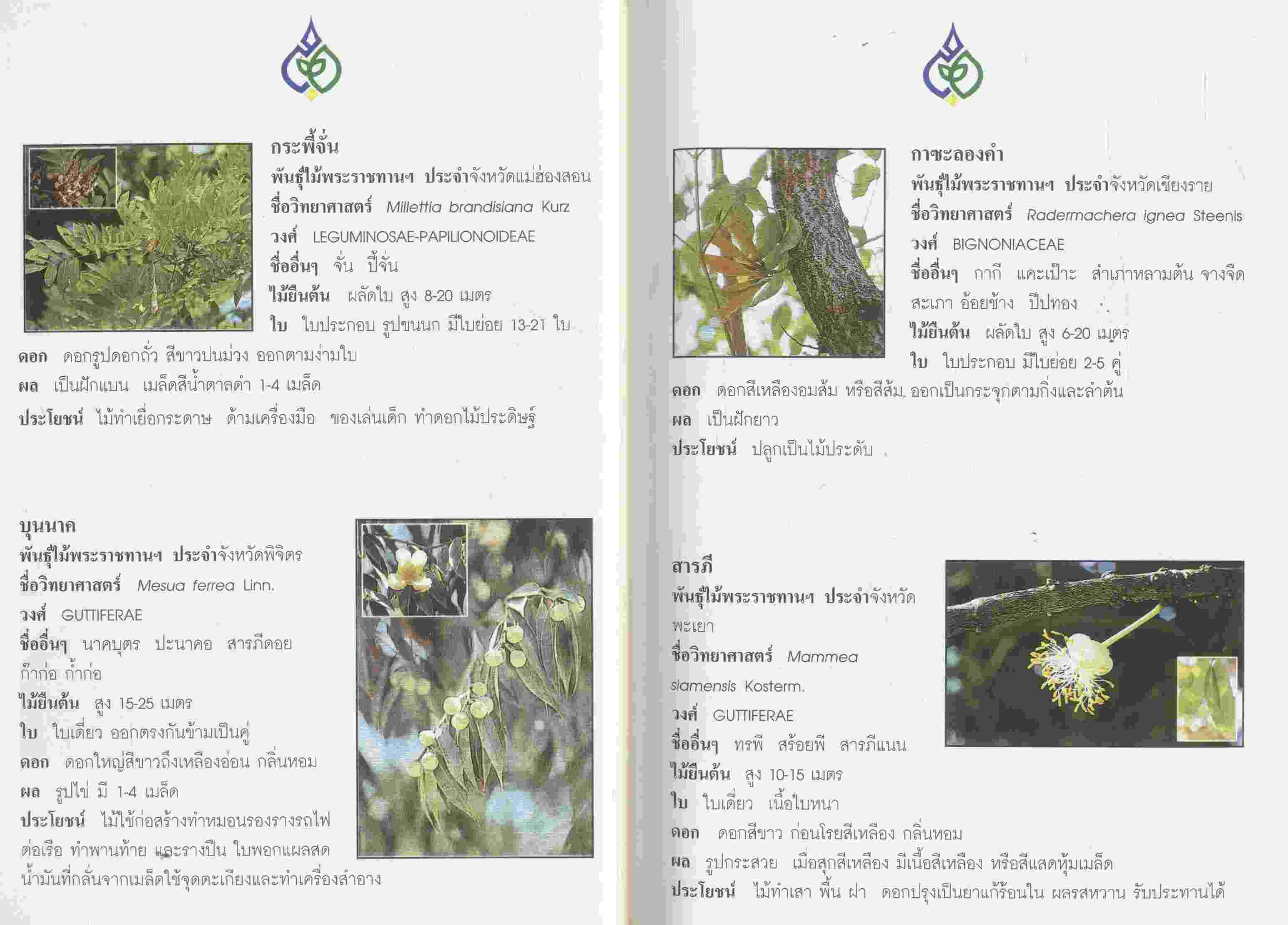 พันธุ์ไม้มงคลพระราชทานประจำจังหวัด และ ไม้มงคล 9 ชนิด