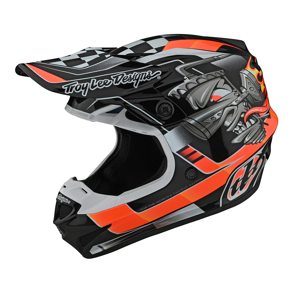 หมวกกันน็อค Troy Lee Designs SE4 Polyacrylite Crab - Black 2023