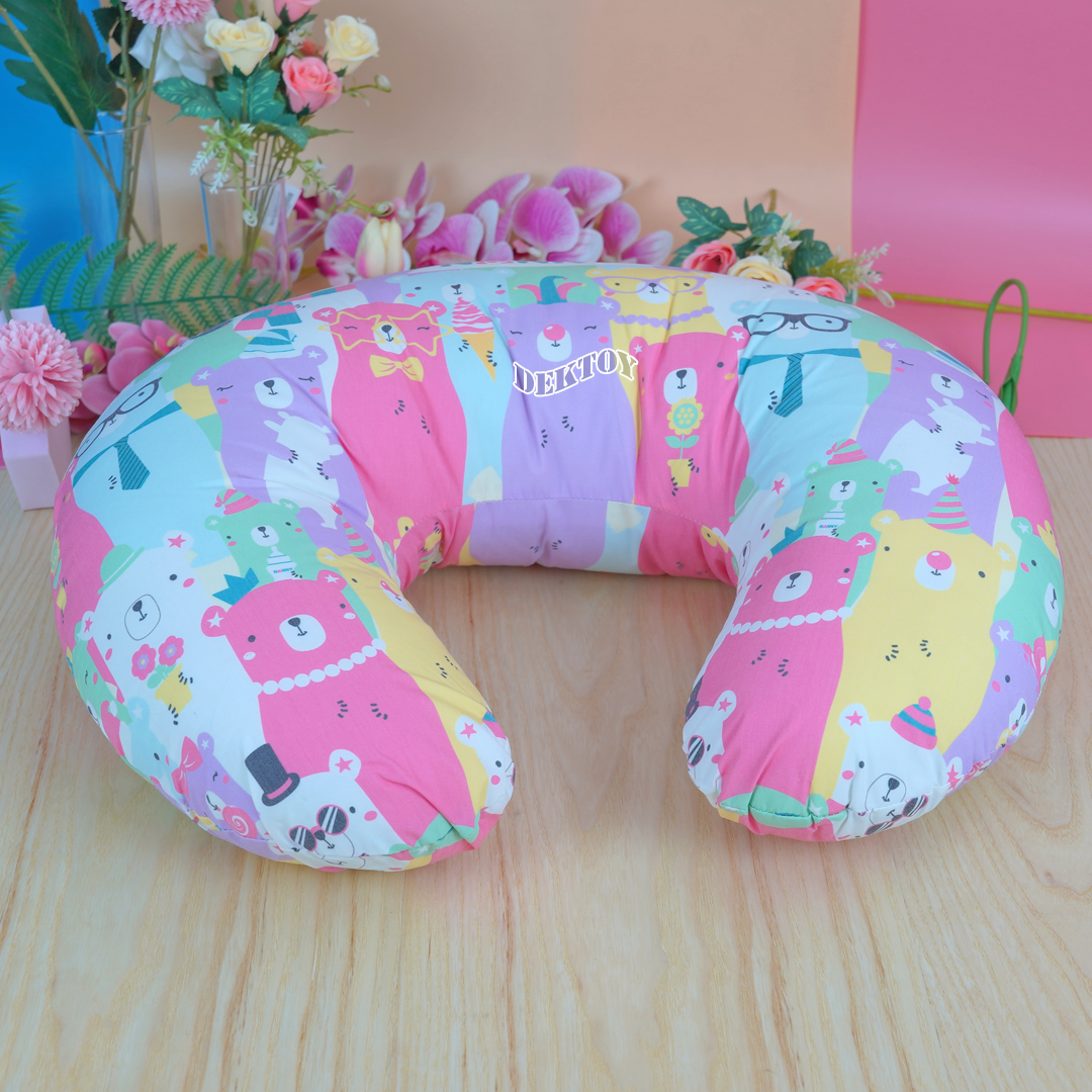 NANNY แนนนี่ หมอนรองให้นมลูกพร้อมปลอกแนนนี่ ลายN341