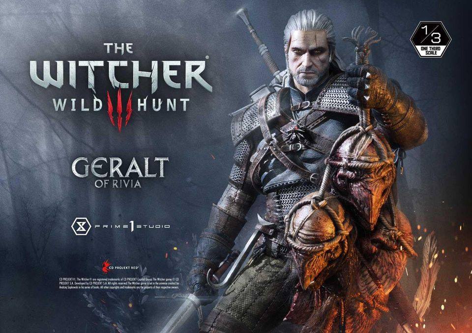 [สั่งจอง]Prime 1 Studio MMW3-01DX 1/3 scale Geralt of Rivia (The Witcher 3) Deluxe Version