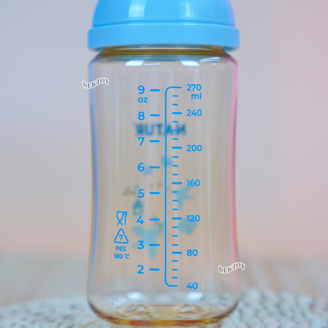 ขวดนมเนเจอร์ อินฟินิทสีชา PES Natur infinit ขวดนมคอกว้าง 5 และ 9 ออนซ์ แพ็ค2ขวด จุกนมไม่ดูดไม่ไหล 0-18 เดือน