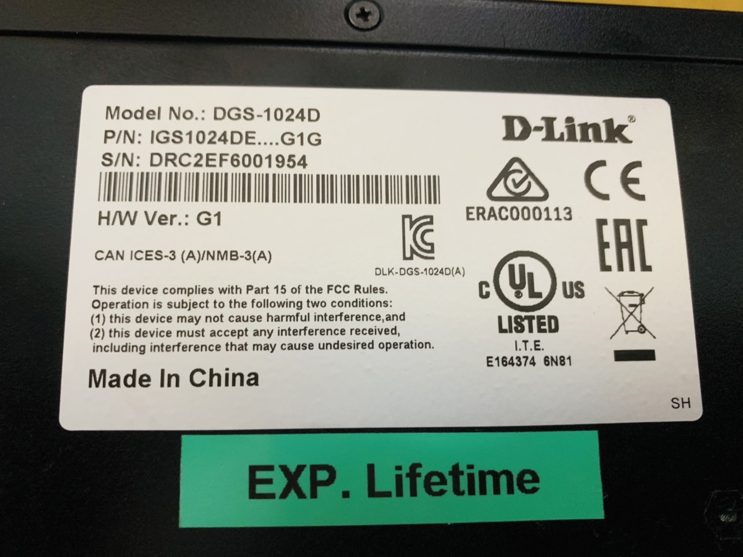 สวิต ฮับ Gigabit Switching Hub D-LINK (DGS-1024D) 24 Port