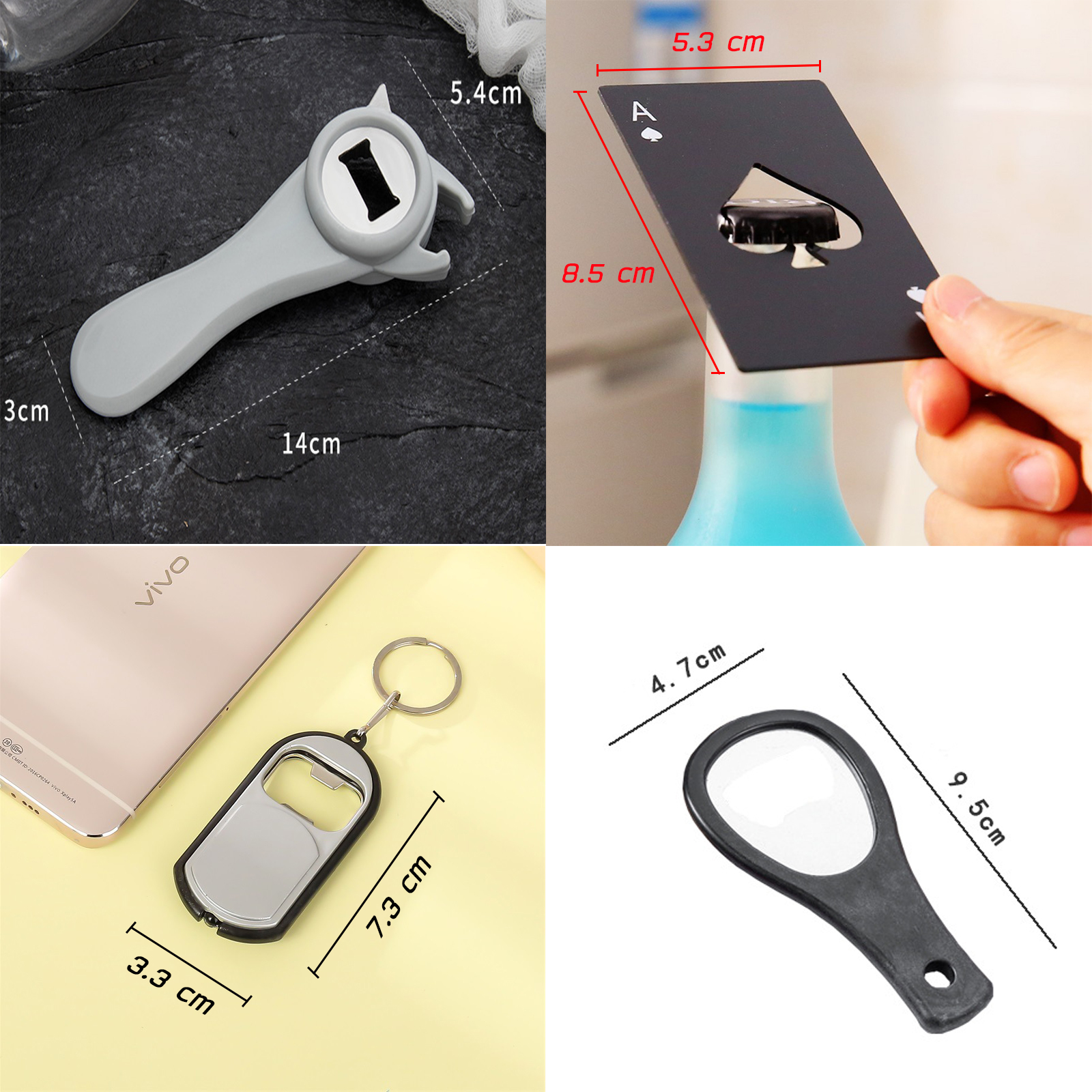 ที่เปิดขวด มี5รุ่น มัลติฟังก์ชั่น / ไพ่สแตนเลส / มาตรฐาน / LED / ตัวการ์ตูน เปิดขวดฝาน้ำอัดลม ฝาขวดเบียร์ ช่วยเปิดขวดซอสต่างๆ