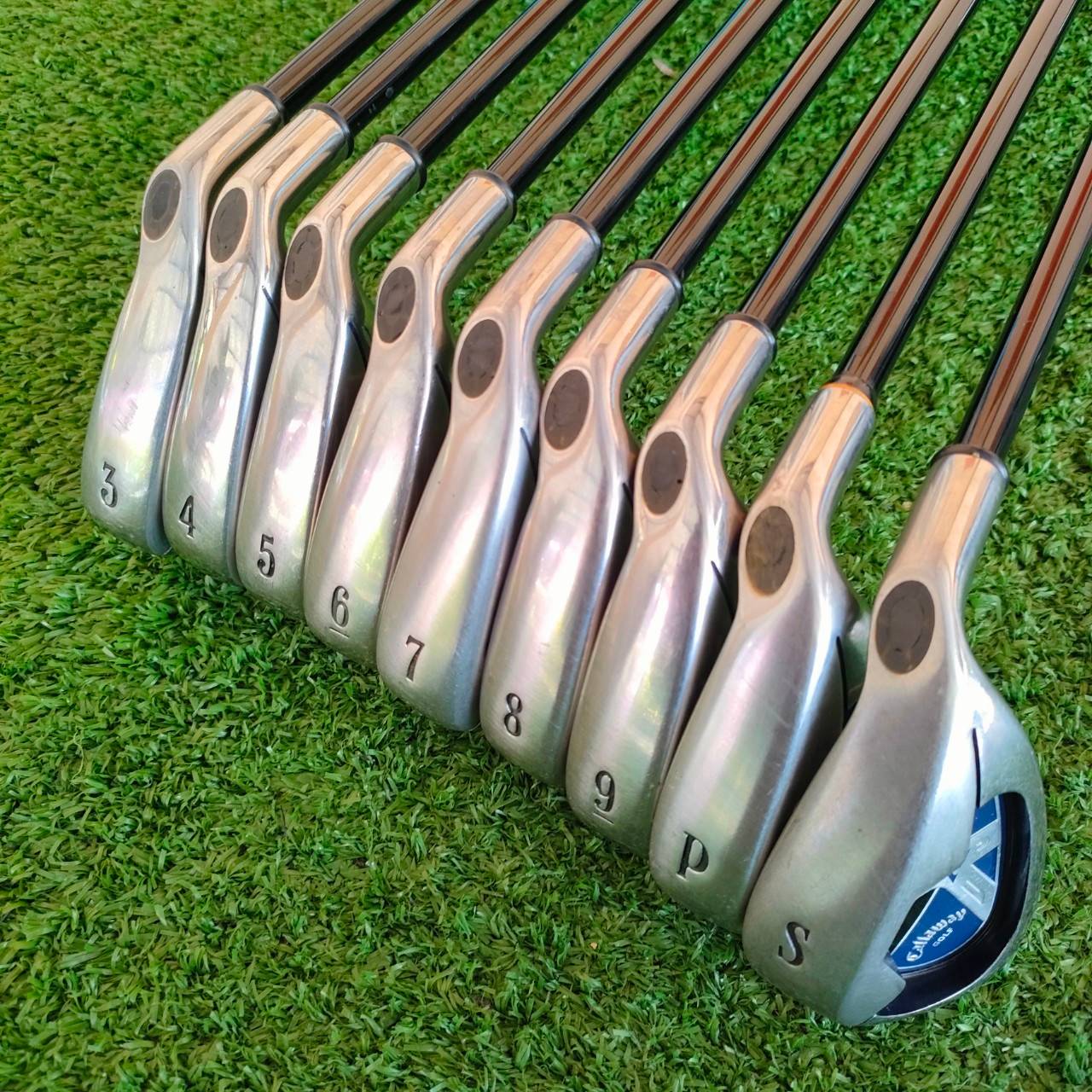 ชุดเหล็ก CALLAWAY X18 มีเหล็ก 3-9 เเละ PW SW ก้าน SYSTEM FLEX R รุ่นที่ดังที่สุด และตีดีที่สุด ใน X SERIES ของ Callaway ด้วยใบขนาดกำลังดีที่สุด ไม้กอล์ฟมือสอง ของแท้ BY NakaraLuxurious