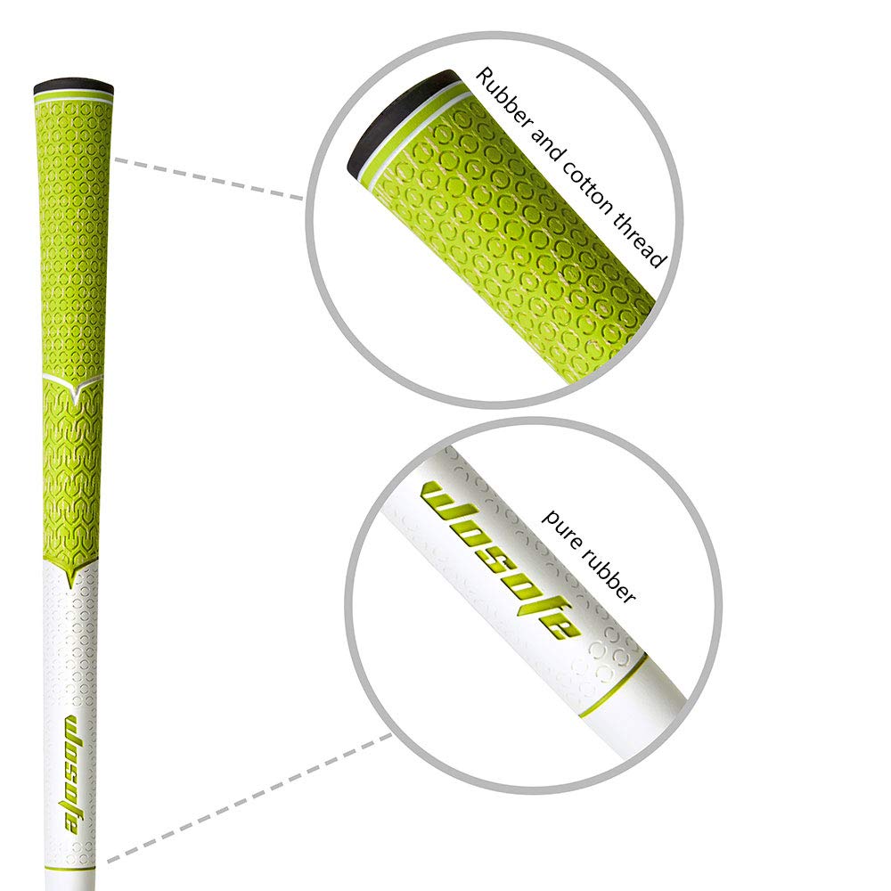 WOSOFE half cord grip TG-1 กริพกึ่งผ้าใบ กันความชื้นได้ดี นิ่ม หนึบ กันลื่น น้ำหนักเบา 45 กรัม ยาว 10.8 นิ้ว