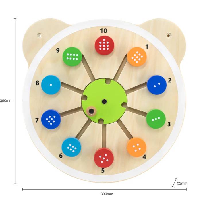 ชุดเกมติดผนังน้องหมี,เขาวงกต , แผ่นติดผนัง เกมส์ไม้ ของเล่นเสริมพัฒนาการ, ของเล่น,ของเล่นติดผนัง,แถบแม่เหล็ก