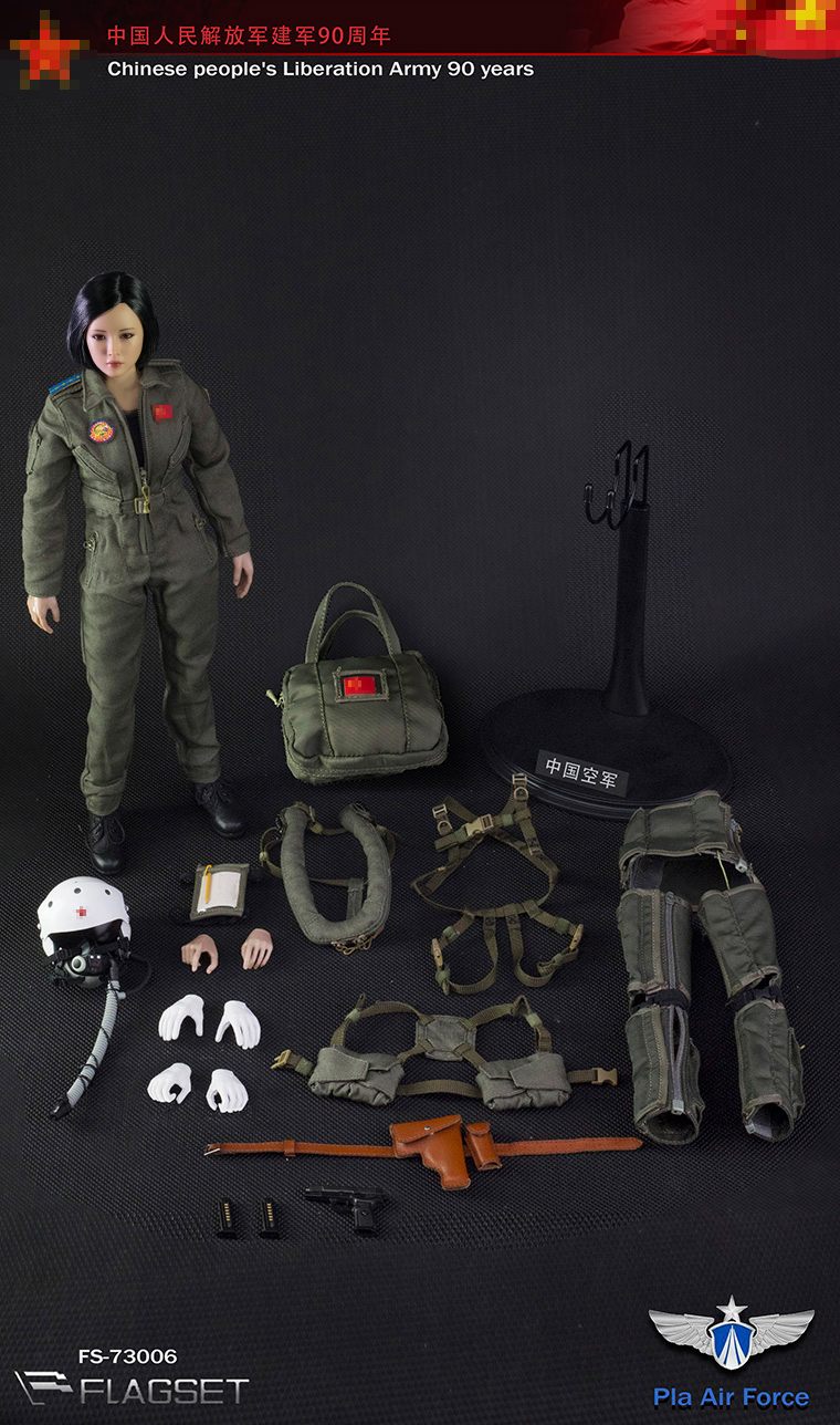 [พร้อมส่ง] FLAGSET 73006 1/6 : 90th Anniversary of the Founding of the Chinese People's Liberation Army - Female Pilot (Upgraded model Version)