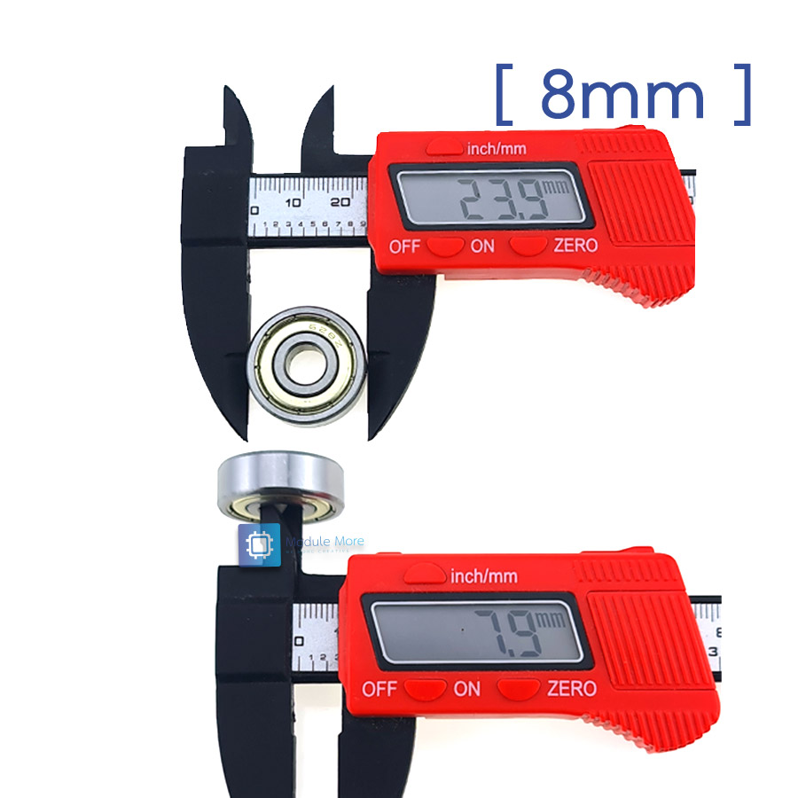 แบร์ริ่งสำหรับเพลาล้อหุ่นยนต์ 5mm/6mm/8mm Bearing for robot wheel