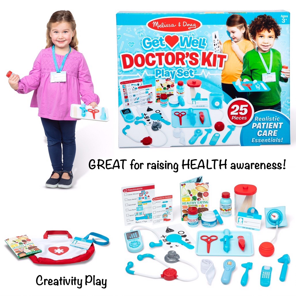 อุปกรณ์คุณหมอ ของเล่นบทบาทสมมติGet Well Doctor's Kit Play Set Melissa&Doug, รุ่น 8569 ของเล่นเสริมพัฒนาการ, ของเล่น