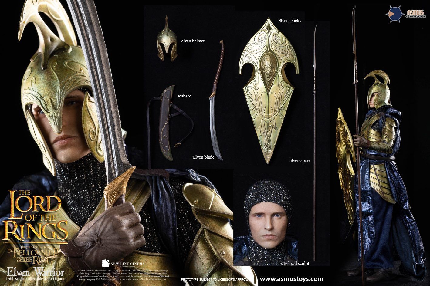 [สั่งจอง]ASMUS TOYS LOTR027W 1/6 Scale : THE LORD OF THE RINGS SERIES - ELVEN WARRIOR