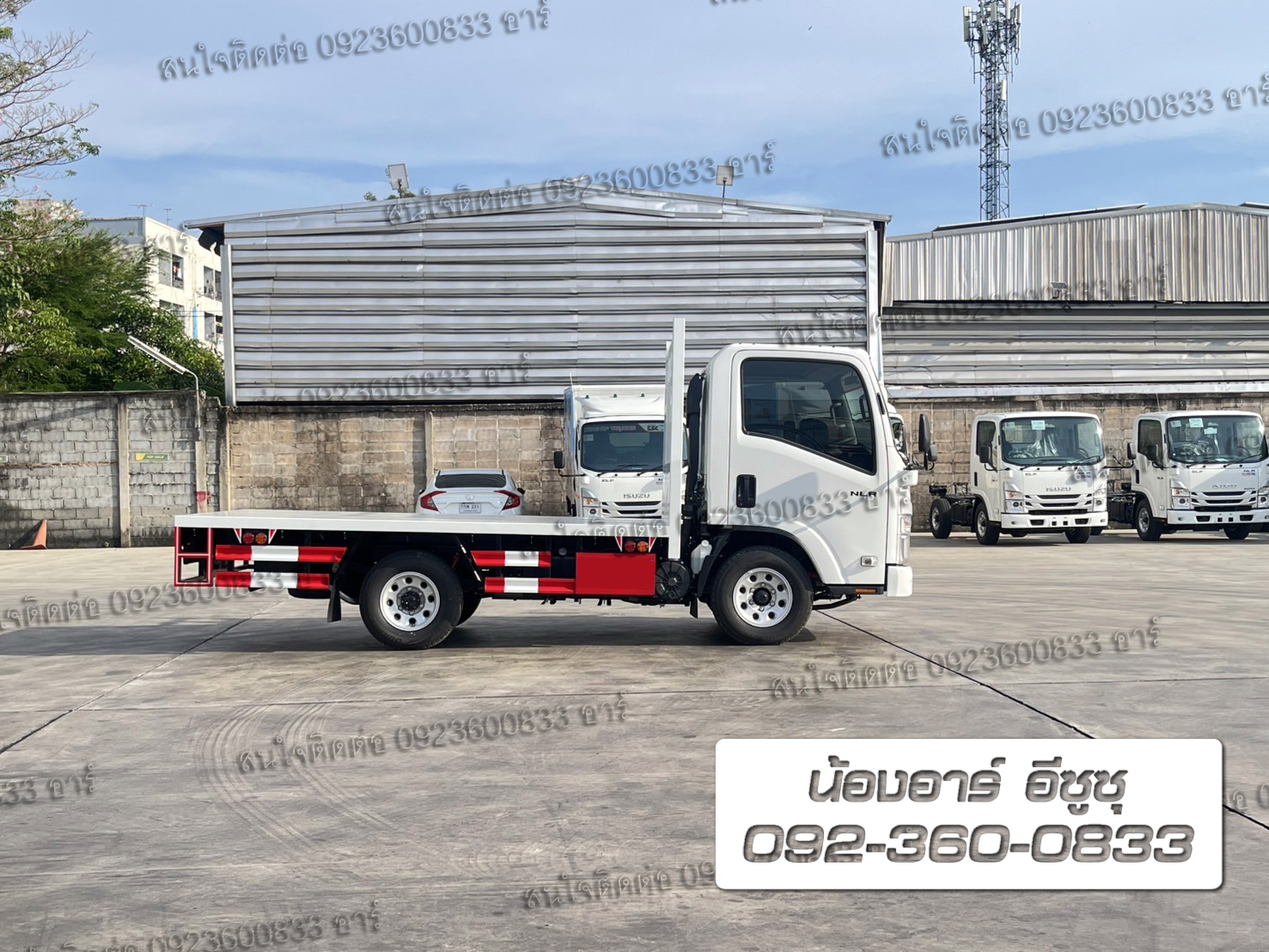 4 ล้อ ISUZU NLR Euro5 Max พื้นเรียบ