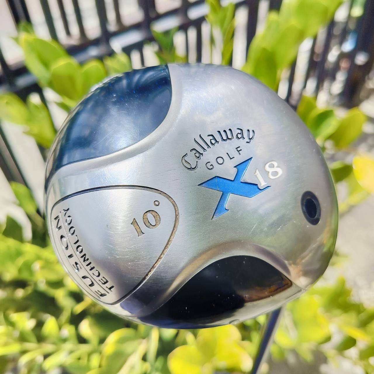 Driver Callaway X -18 องศา 10 ใช้เทคโนโลยีแบบ FUSION สุดยอด Driver ที่รูปทรงพิเศษ เด้งทั้งหัวไม้ ด้วยลักษณะโค้งของไม้ ทำให้เกิดแรงสปริง เด้งทั้งตัวของไม้ ตีไกลมาก ไม้กอล์ฟพรีเมี่ยมญี่ปุ่นมือสอง By NakaraLuxurious