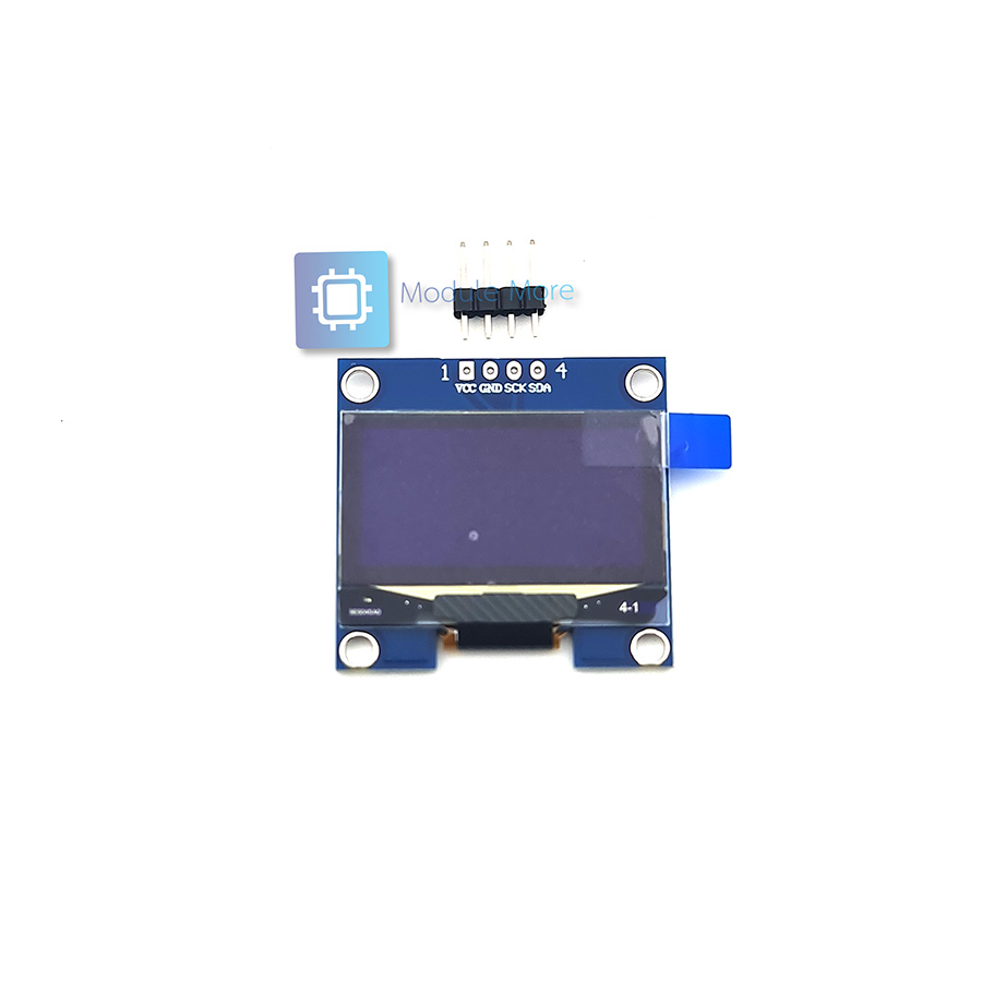 จอ 1.3 inch 4-pin สีขาวแบบ I2C white-color OLED module I2C
