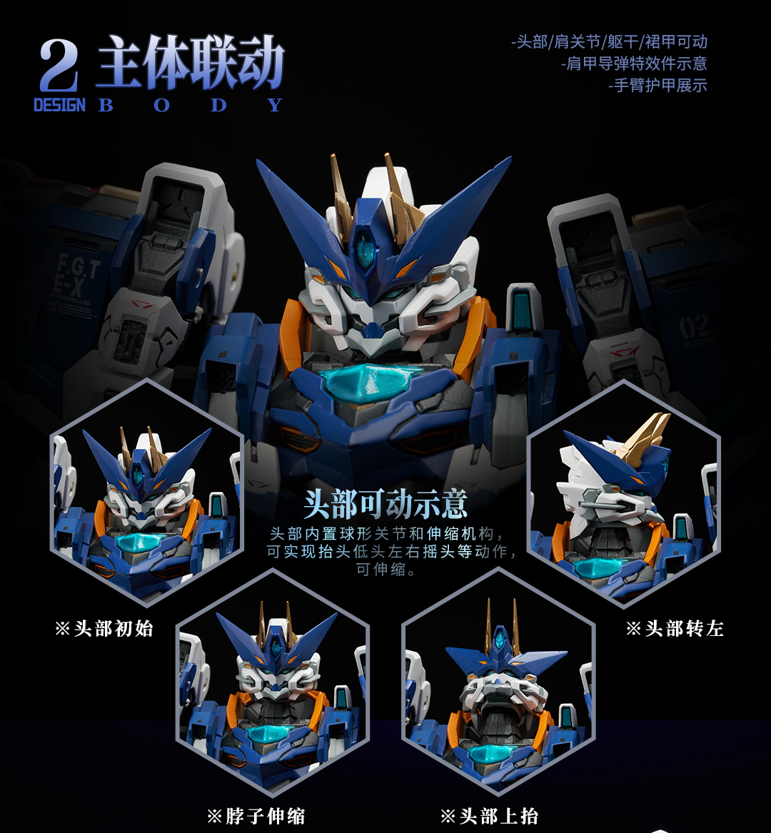 [สั่งจอง]AniMester 1/72 : No. 02 Mecha Wolf Warrior · Mega mode Alloy Movable Finished Products (27cm)