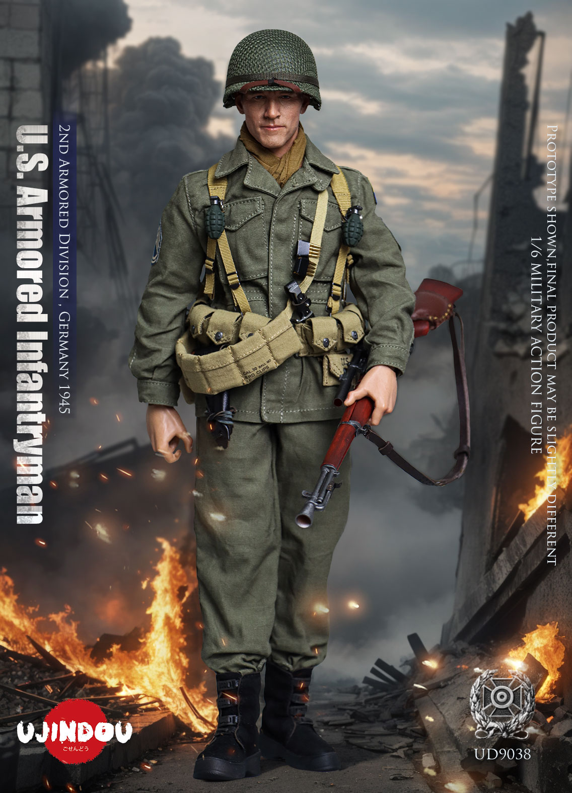 [สั่งจอง]UJINDOU UD9038 1/6 : World War II US Army Armored Infantry 2nd Armored Division