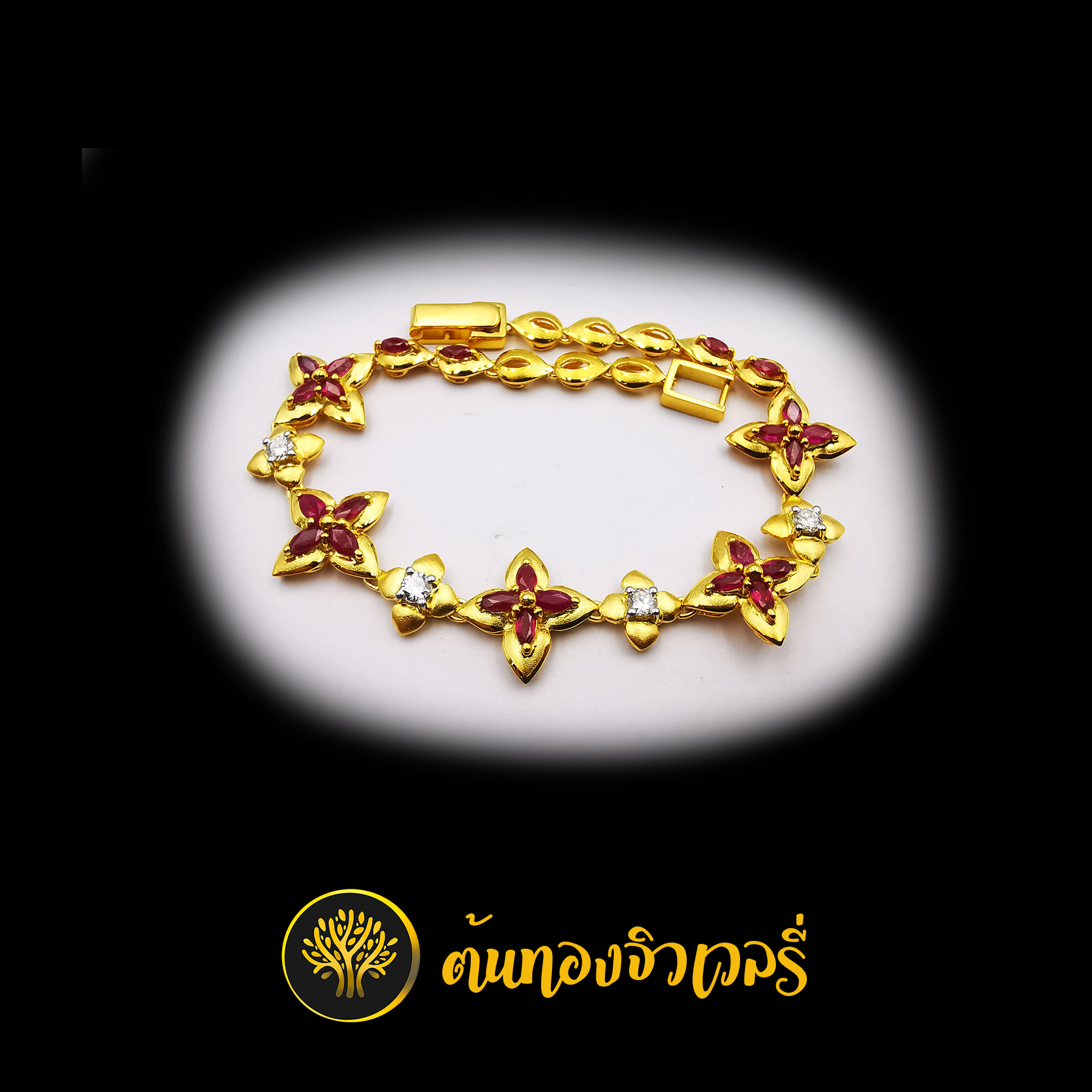 สร้อยข้อมือ พลอยทับทิม