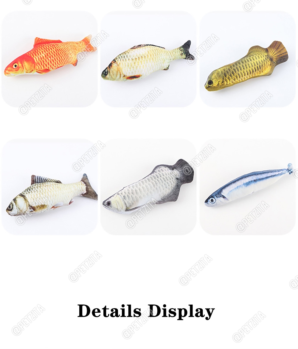 🇹🇭พร้อมส่ง🇹🇭 ตุ๊กตาปลาแคทปนิป 🐟🐠🦈 ยัดในผสมไส้แคทนิป หญ้ากัญชาแมว