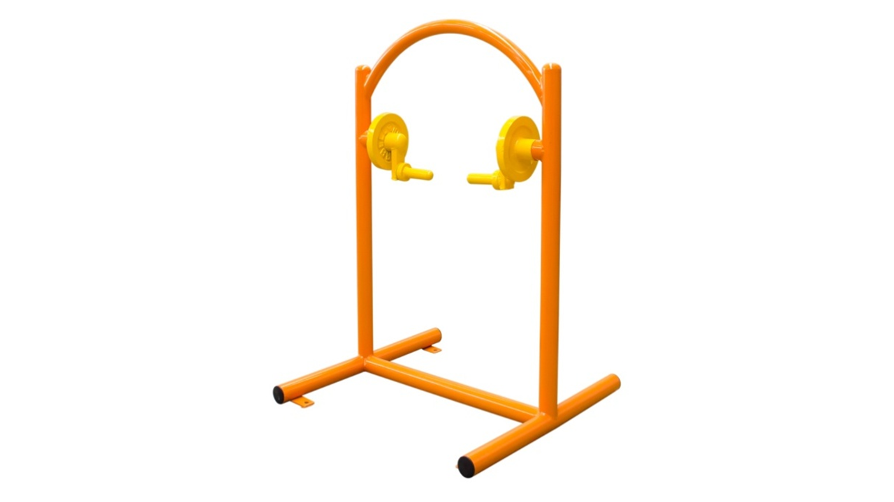 เครื่องออกกำลังกายกลางแจ้ง มือหมุนสลับข้าง เครื่องออกกำลังกายเด็ก ลานกีฬา อเนกประสงค์ สนามกีฬา สั่งทำ 10-20 วัน