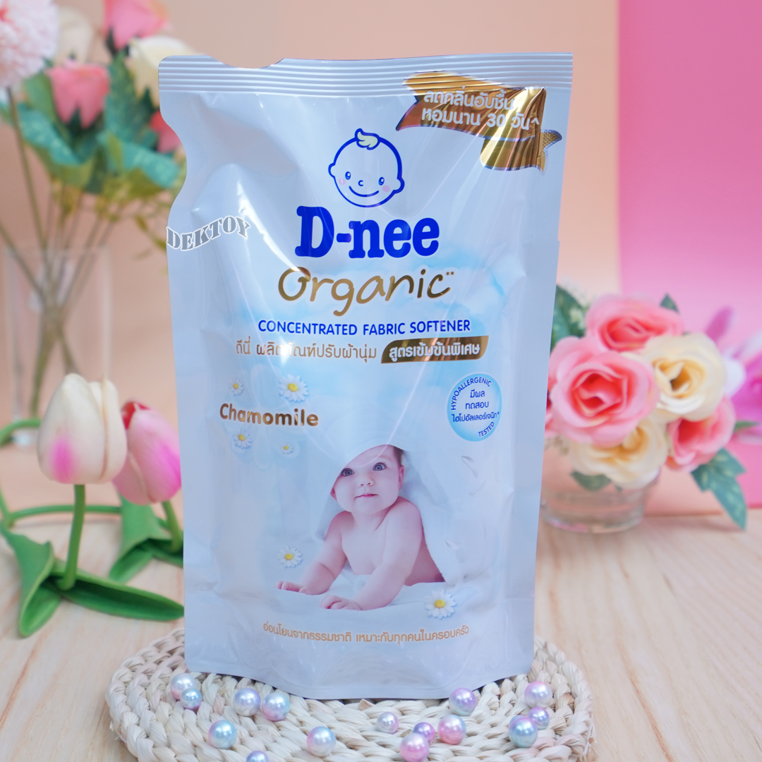 D-nee Organic ดีนี่ น้ำยาปรับผ้านุ่มสูตรเข้มข้นพิเศษ 500 มล.