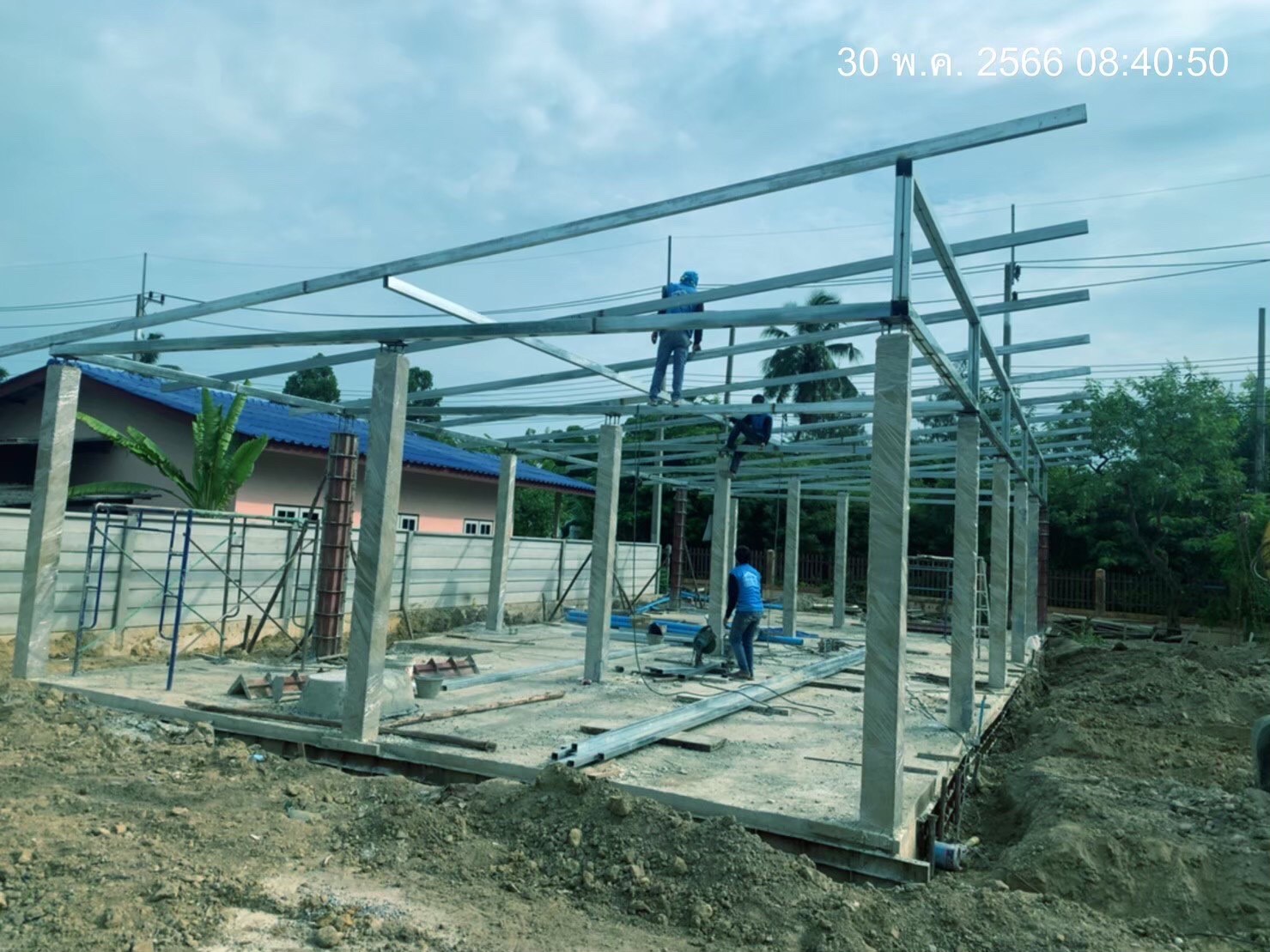 งานก่อสร้างห้องแถว จำนวน5ห้อง อ.บ้านโป่ง จ.ราชบุรี