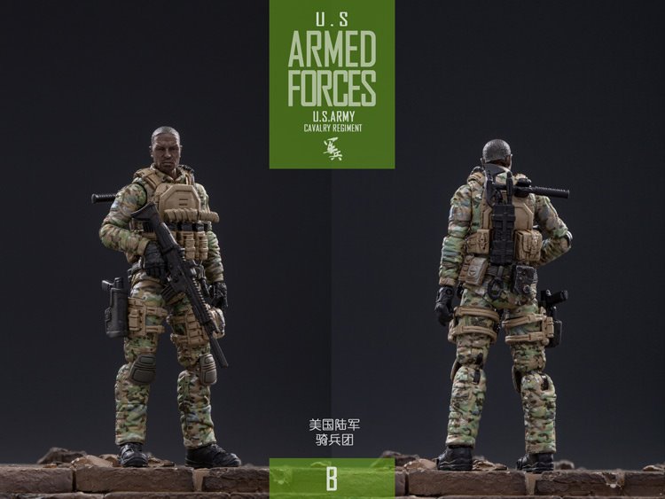 [สั่งจอง]JOYTOY：1/18 JTUS004 US Army Cavalry Regiment Set