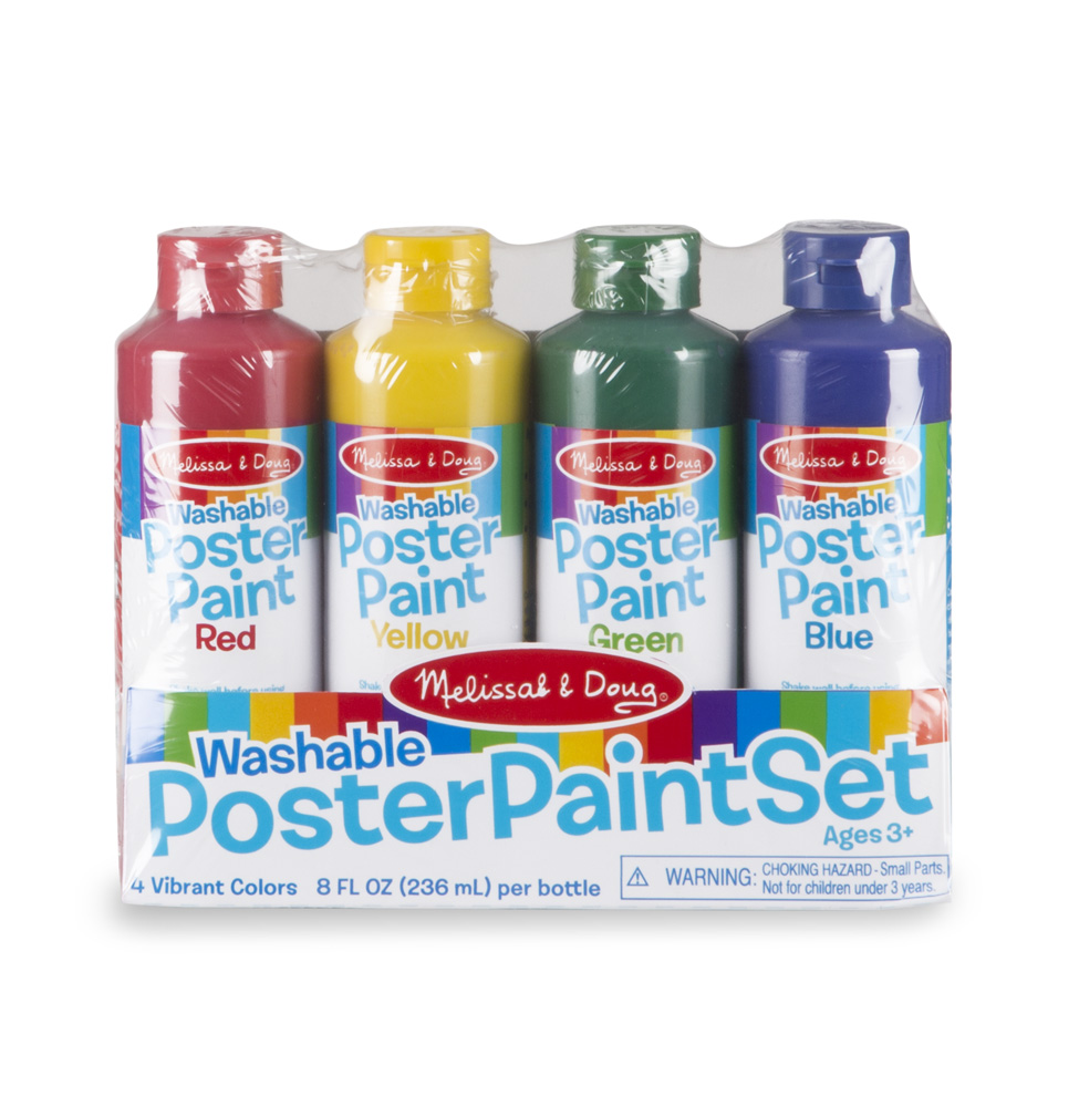 ชุดสีโปสเตอร์แบบขวด Non-toxic สามารถล้างออกได้ Washable Poster Paint Set Melissa&Doug, ของเล่นเสริมพัฒนาการ, ของเล่น