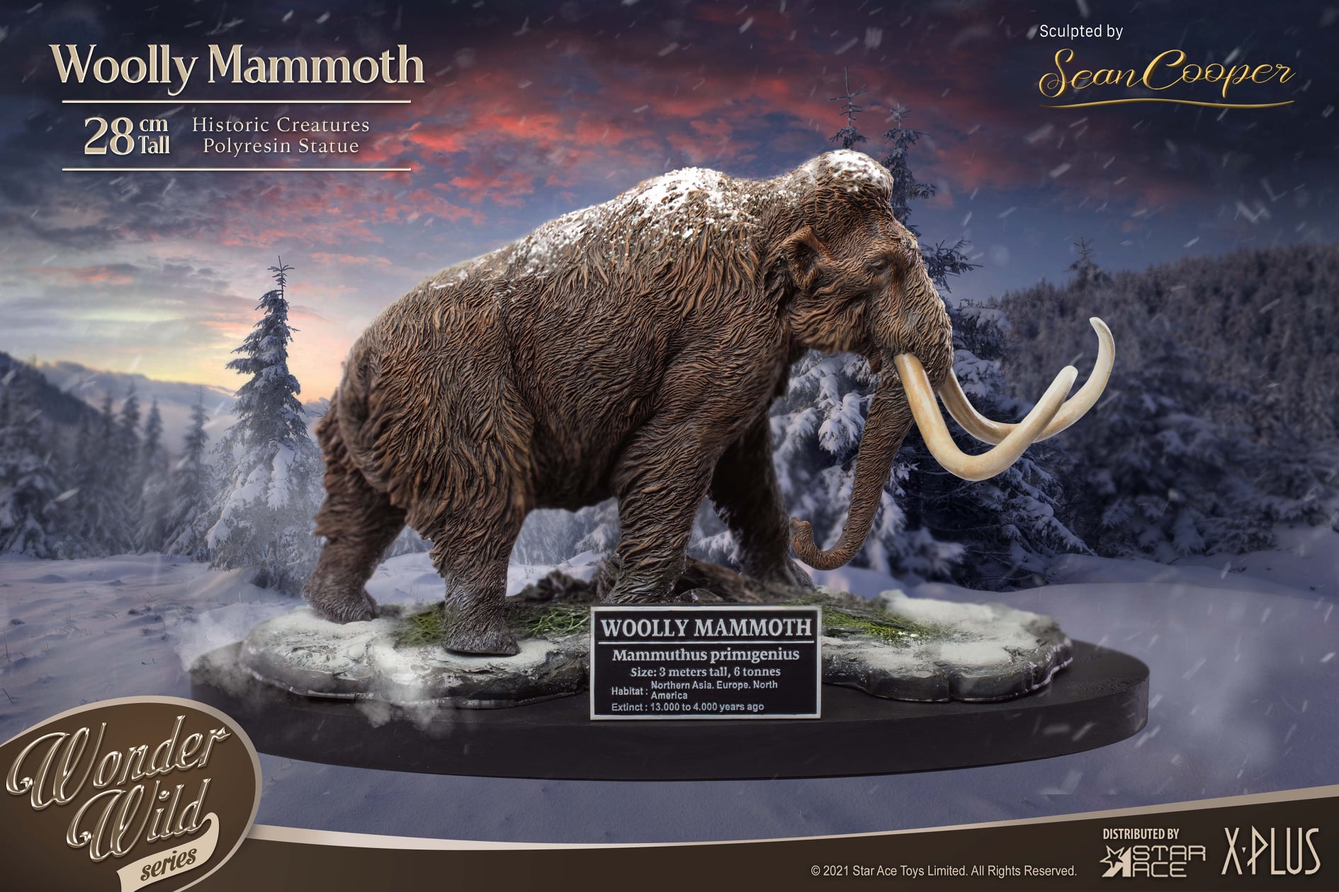 [สั่งจอง]X-Plus / STAR ACE Toys SA5001 : "WONDER WILD" series - Wooly Mammoth Statue