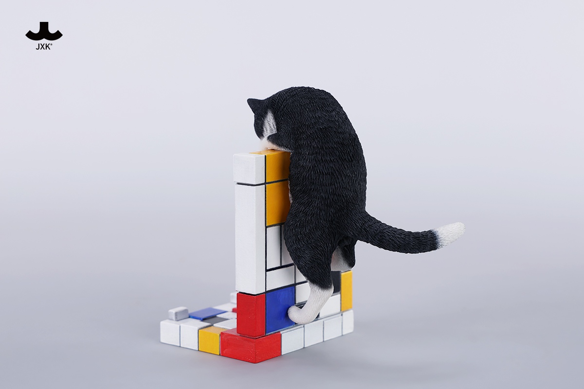 [สั่งจอง]JXK 1/6 : Mondrian Wall-Climbing Cat Statue