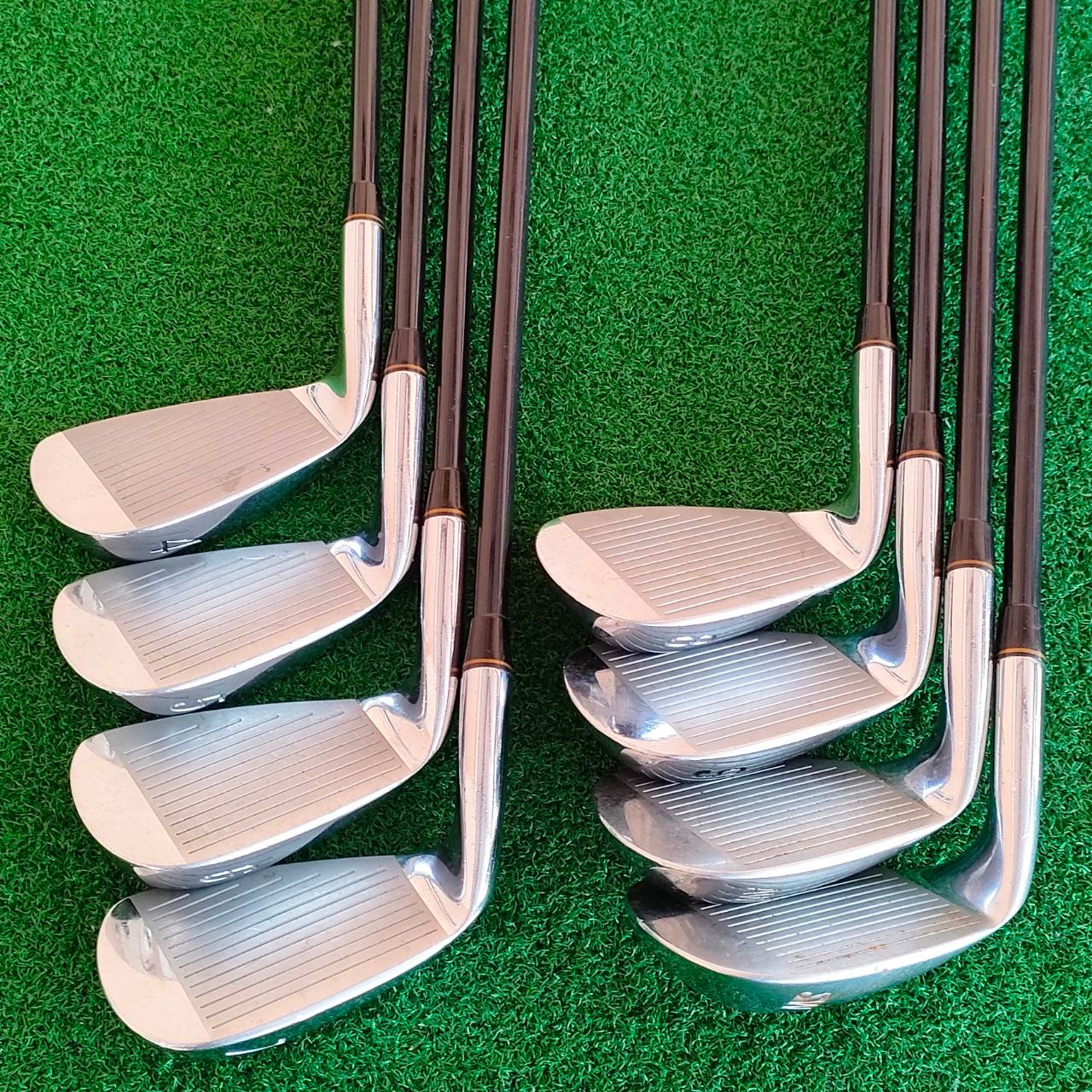 ชุดเหล็ก S-YARD U.21 มีเหล็ก 4-9 เเละ AW SW ก้าน S-YARD U.21 FLEX R เหล็กในตำนานที่หาตัวเทียบยาก เป็นเหล็ก FORGED UNDER-CUT และ มี CAVITY ลึก ตีง่าย