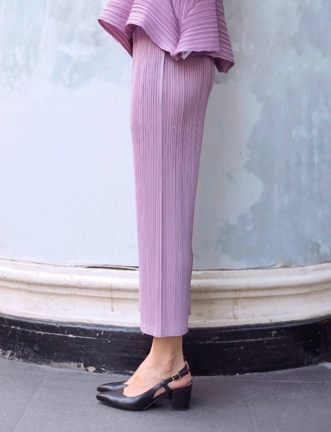 ยาว34นิ้ว! 2MUAY BASIC รุ่น GJO7573 กางเกงอัดพลีทคุณภาพ STRAIGHT PLEAT PANT 12สี FREE SIZE