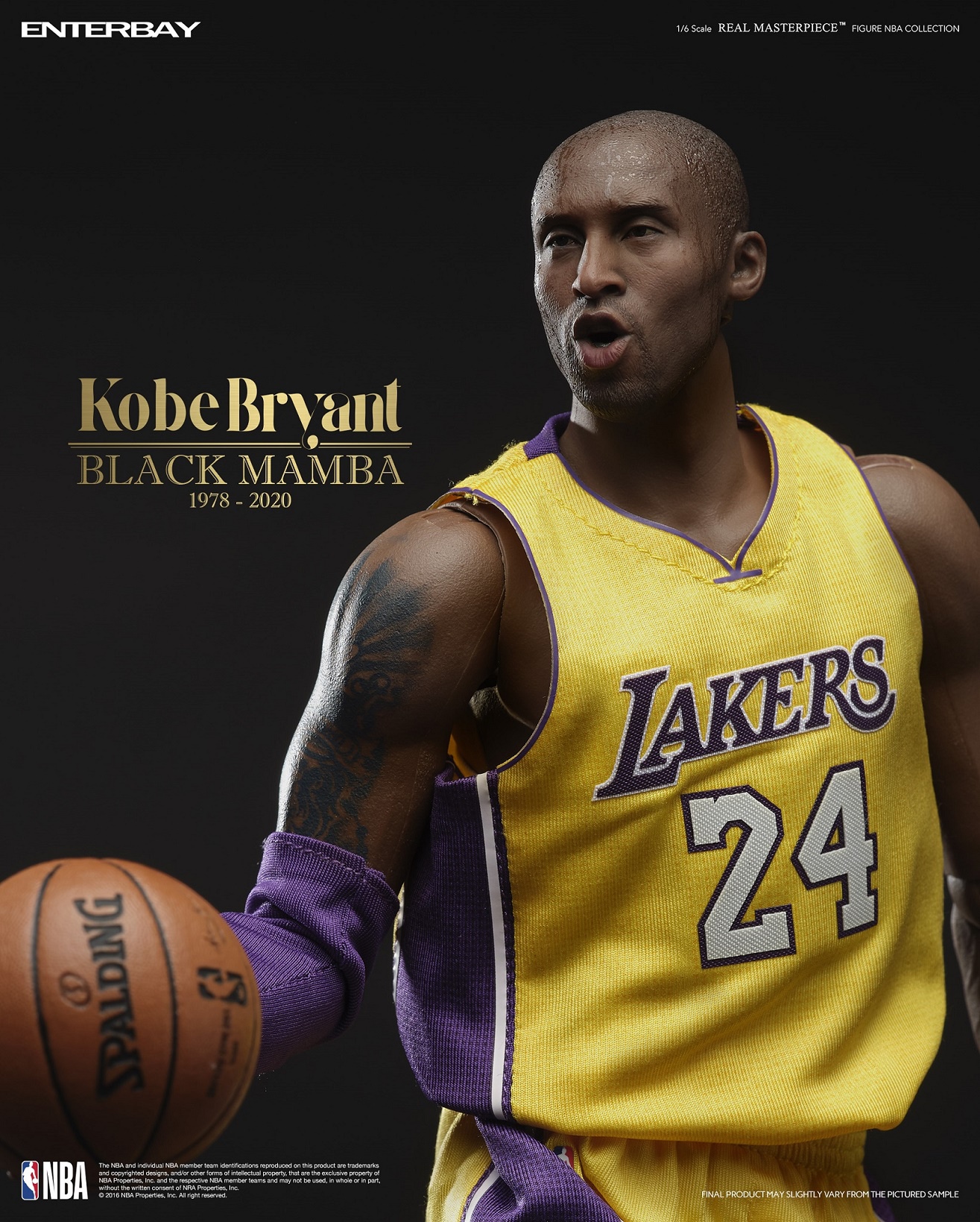 [สั่งจอง] ENTERBAY EB RM-1036 1/6 : KOBE BRYANT BLACK MAMBA 1978-2020 Real