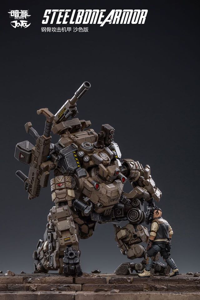 [สั่งจอง]หุ่นจักรกลกระดูกเหล็กทะเลทราย JOYTOY 51921012 1/25 Steel bone armour （Sand）