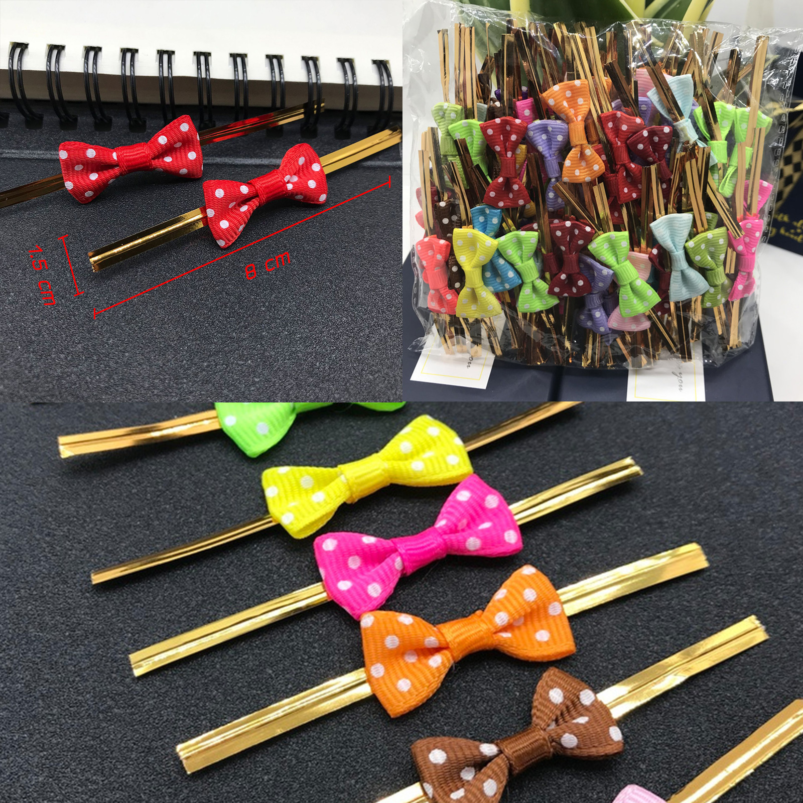 ลวดแฟนซีรัดถุงขนม มีแพ็ค 20/50/100 ชิ้น รัดถุงขนม ซองอาหาร ห่อขนม ห่อของขวัญ มีหลากหลายสี