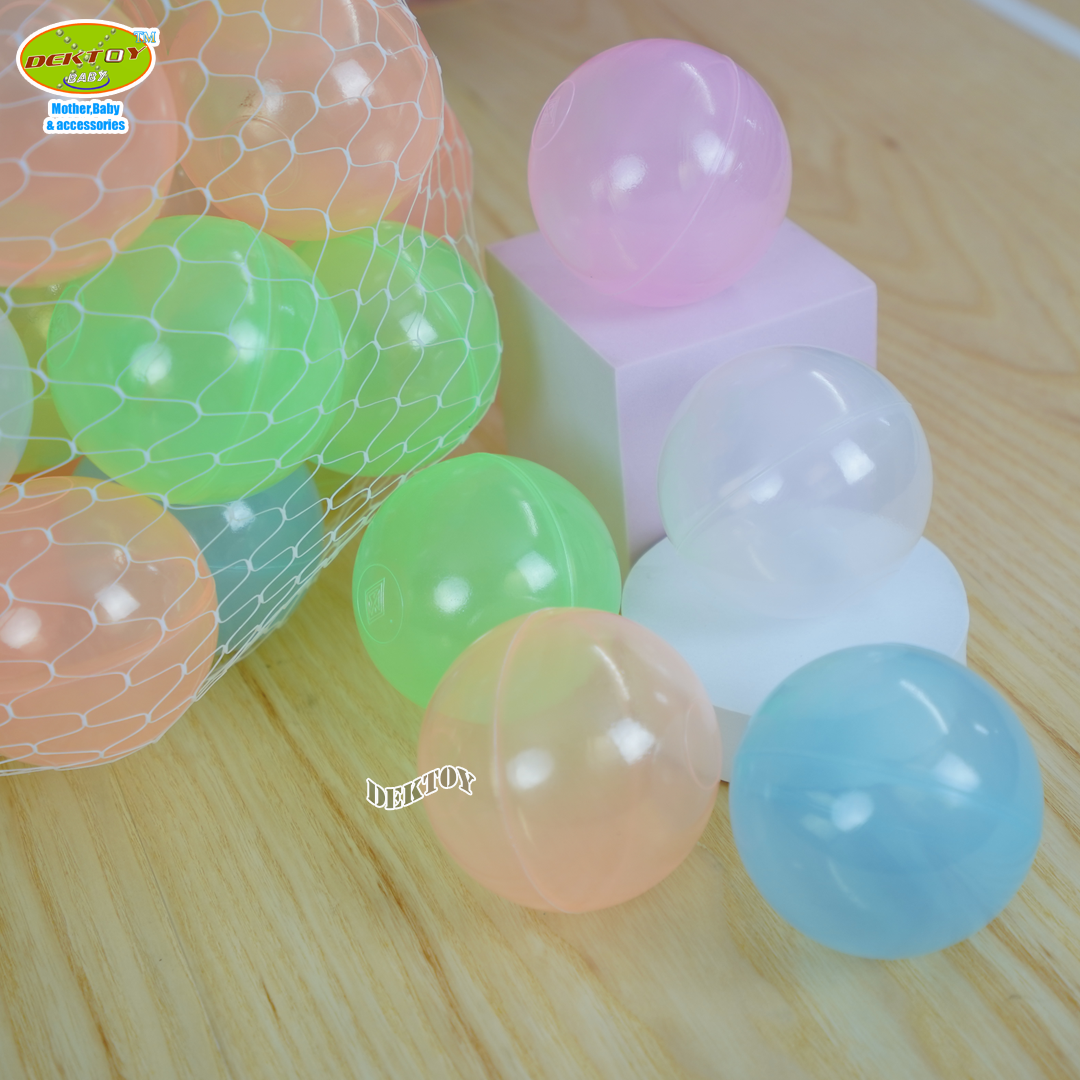 ของเล่นเด็ก SR TOY ลูกบอลพลาสติกหลากสี ขนาด 2.8 นิ้ว 100 ลูก