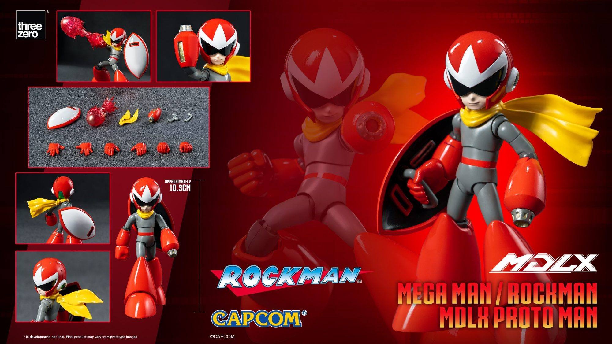 [สั่งจอง] Threezero : Mega Man MDLX - Proto Man (10.3 cm)