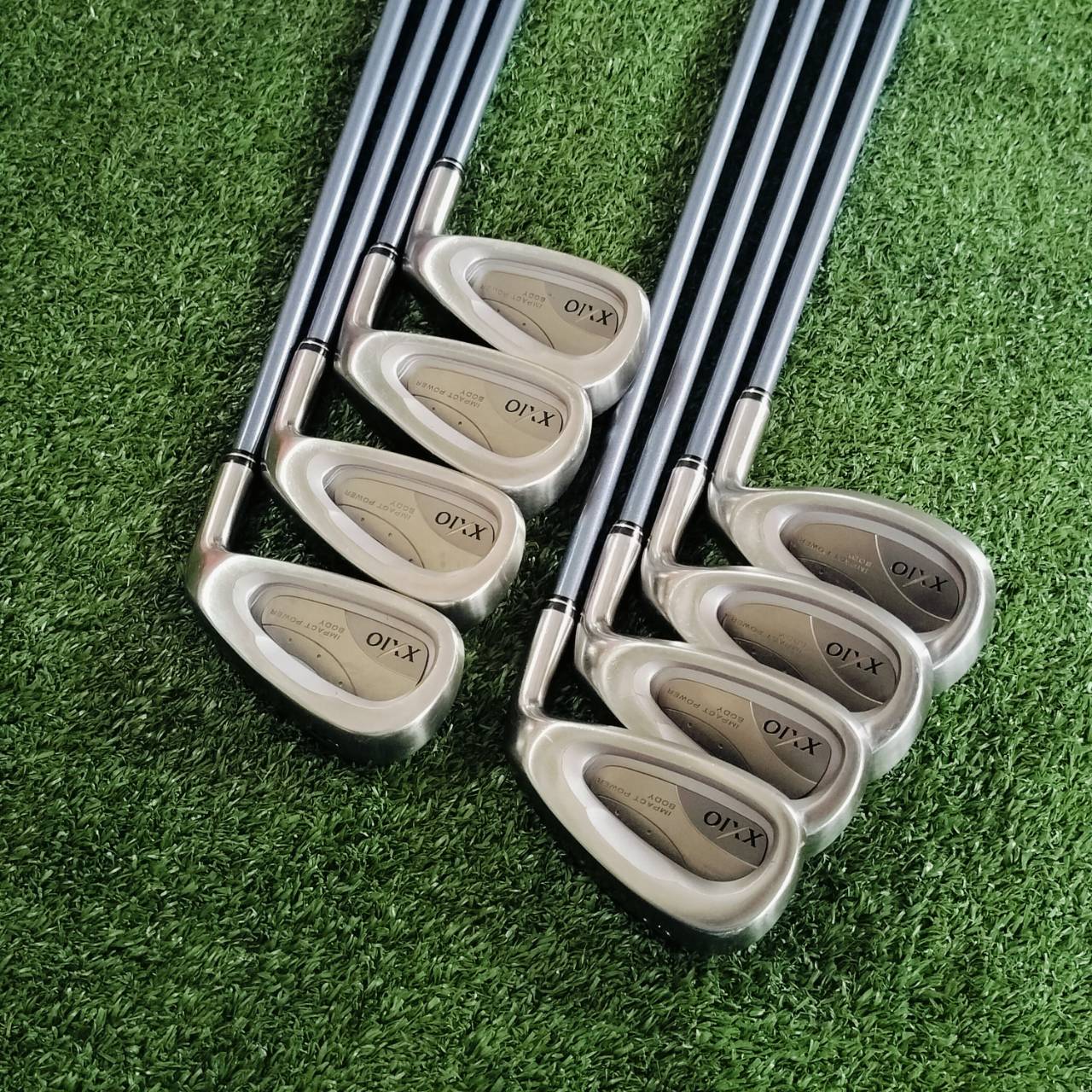 ** ไม้กอล์ฟผู้หญิง ** หน้าเด้ง!!! ชุดเหล็ก XXIO IMPACT POWER BODY มีเหล็ก 5 6 7 8 9 เเละ P A S ชุดใหญ่!!! ก้าน XXIO MP300 FLEX LADY ชุดเหล็กหน้าเด้งตีไกลจากญี่ปุ่น ไม้กอล์ฟพรีเมี่ยมมือสอง ของแท้ By NakaraLuxurious