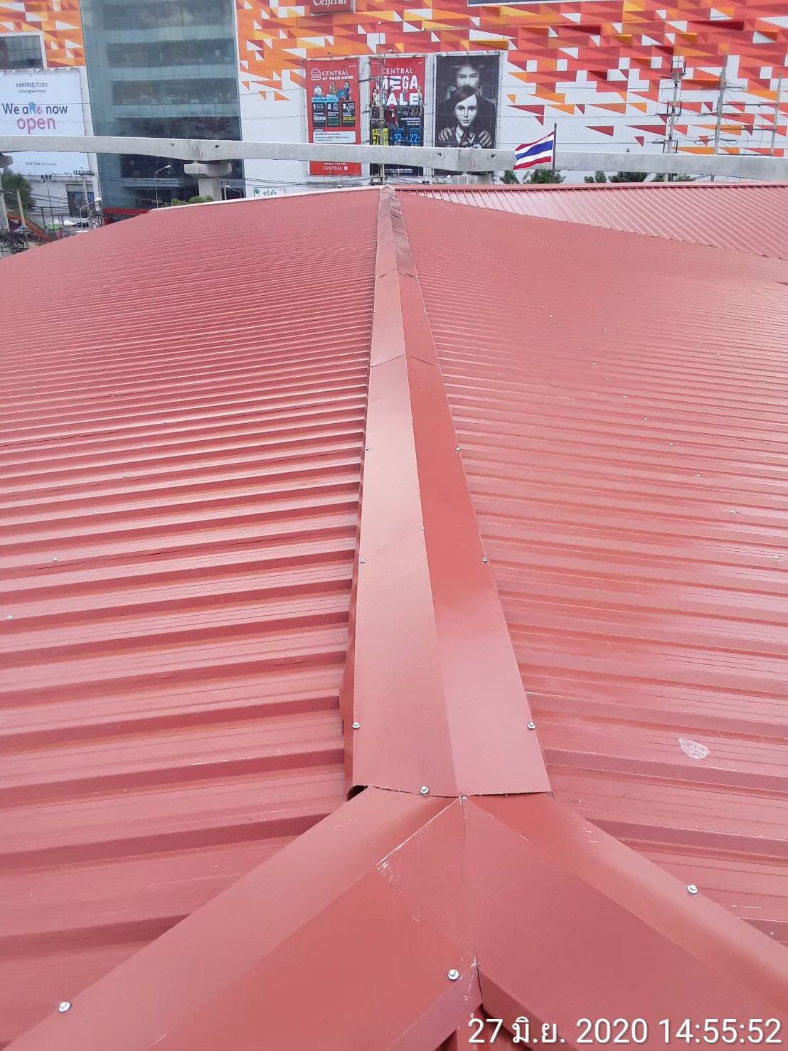 ดุริยางค์ตำรวจ(ปากเกร็ด) ปรับปรุงหลังคา,ฝ้า,เพดาน