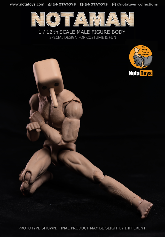 [สั่งจอง] Notatoys 1/12 : NOTAMAN Male Figure Body