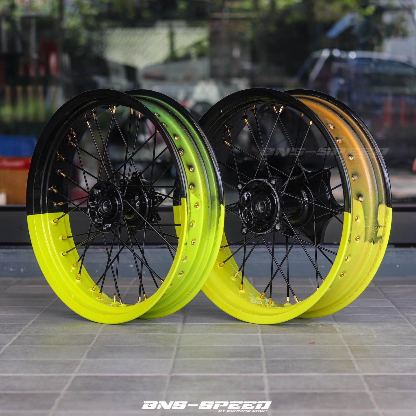 ชุดล้อโมตาด CRF250/300 ดำ/เหลือง