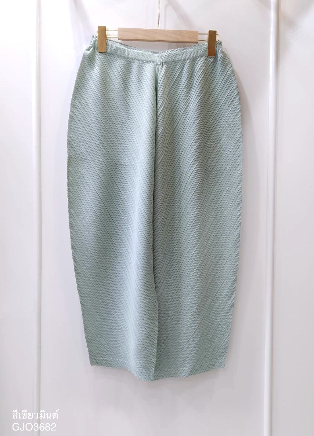 ยาว 32.5นิ้ว!! 2MUAY รุ่น GJO3682 กางเกงผู้หญิง กางเกงพลีทคุณภาพ 12สี FREE SIZE THICKER BOTTOM PLEAT PANTS