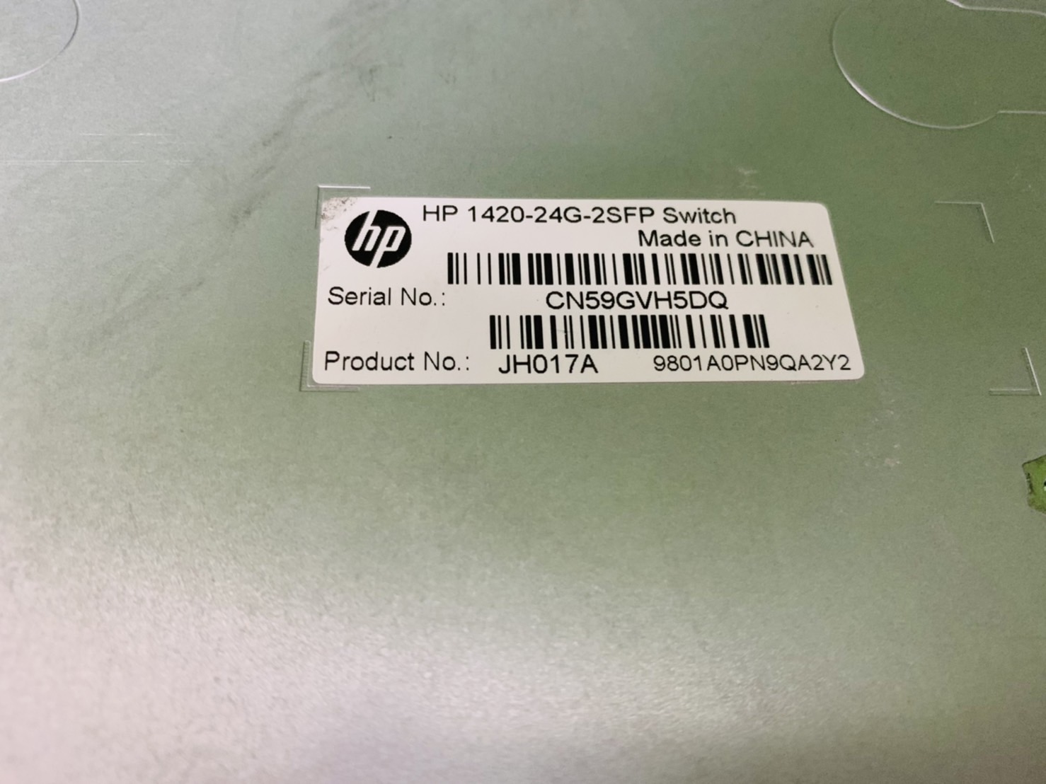 สวิตซ์ Gigabit Switching Hub HP 1420-24G-2SFP (JH017A) 24 Port + 2 Port SFP