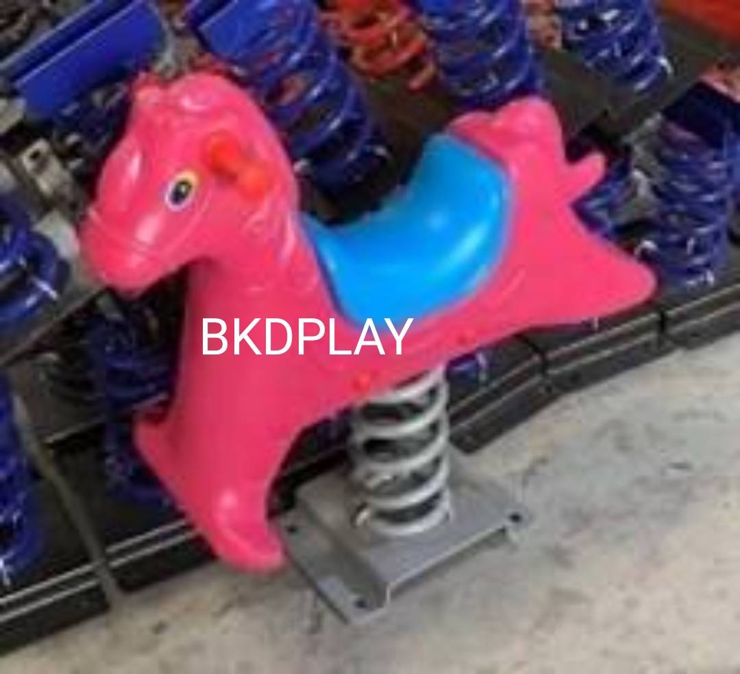 โยกเยกสปริง, สปริงโยกเยกม้าชมพู เครื่องเล่นสนามกลางแจ้ง สินค้าพร้อมส่ง